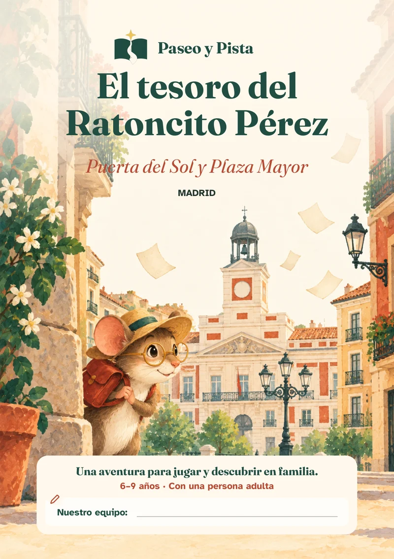 Cubierta ilustrada de El tesoro del Ratoncito Pérez