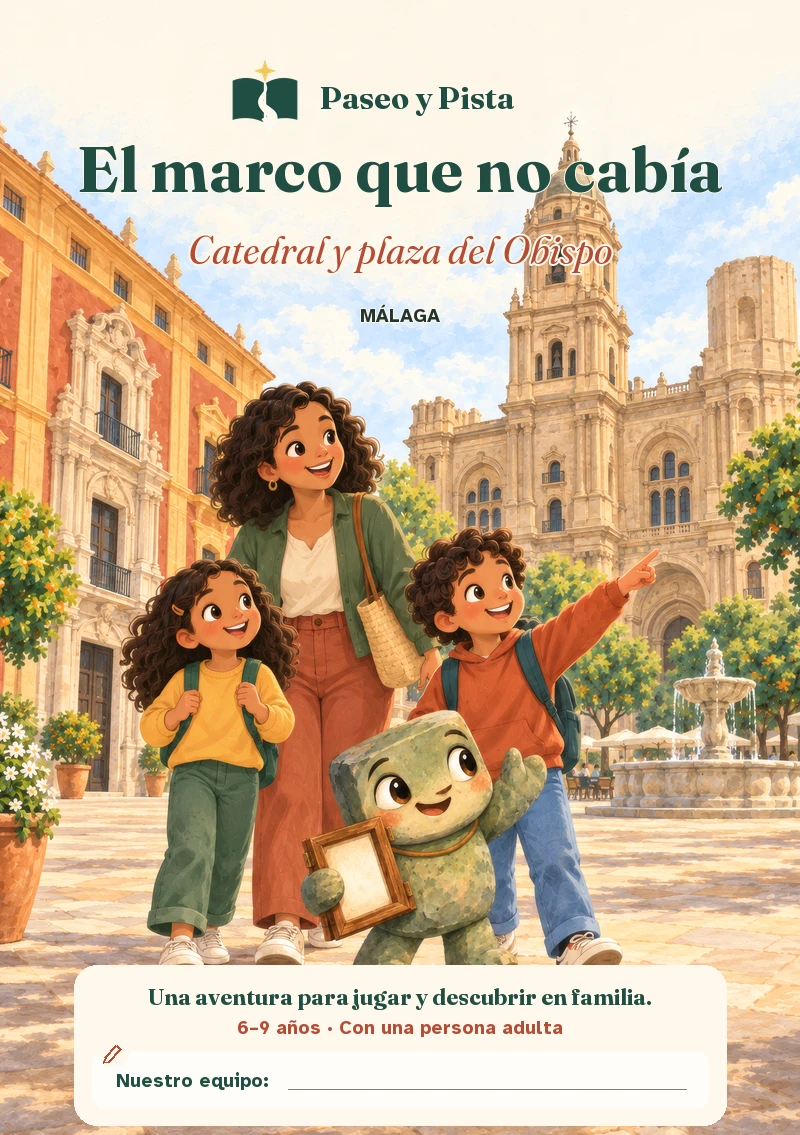 Diseño de cubierta de El marco que no cabía, Málaga.