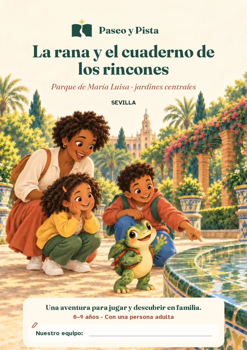 Cubierta ilustrada de La rana y el cuaderno de los rincones