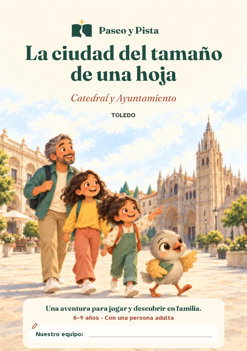 Cubierta ilustrada de La ciudad del tamaño de una hoja