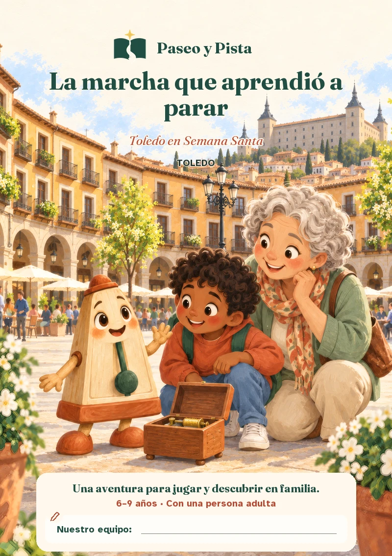 Diseño de cubierta de La marcha que aprendió a parar, Toledo.