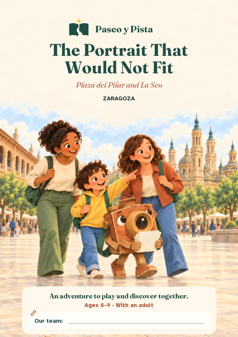 Cover design for The Portrait That Would Not Fit, Zaragoza.