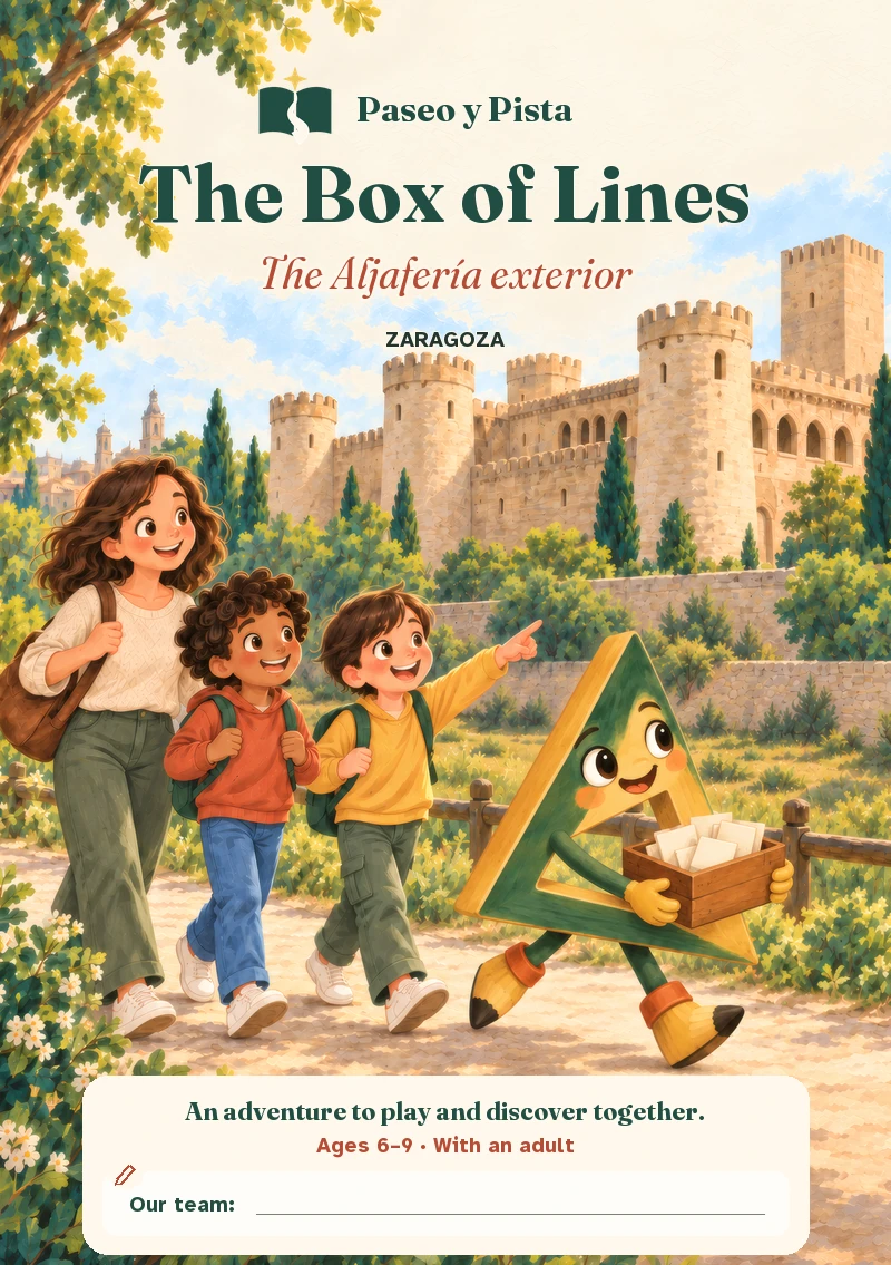 Illustrated cover of The Box of Lines