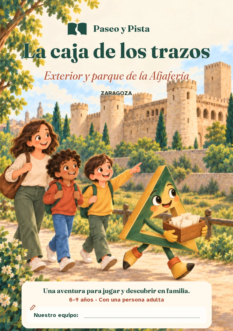 Diseño de cubierta de La caja de los trazos, Zaragoza.