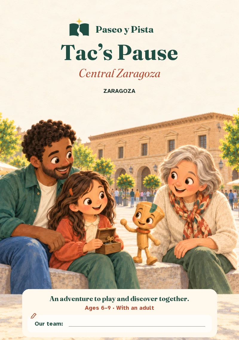 Cover design for Tac’s Pause, Zaragoza.
